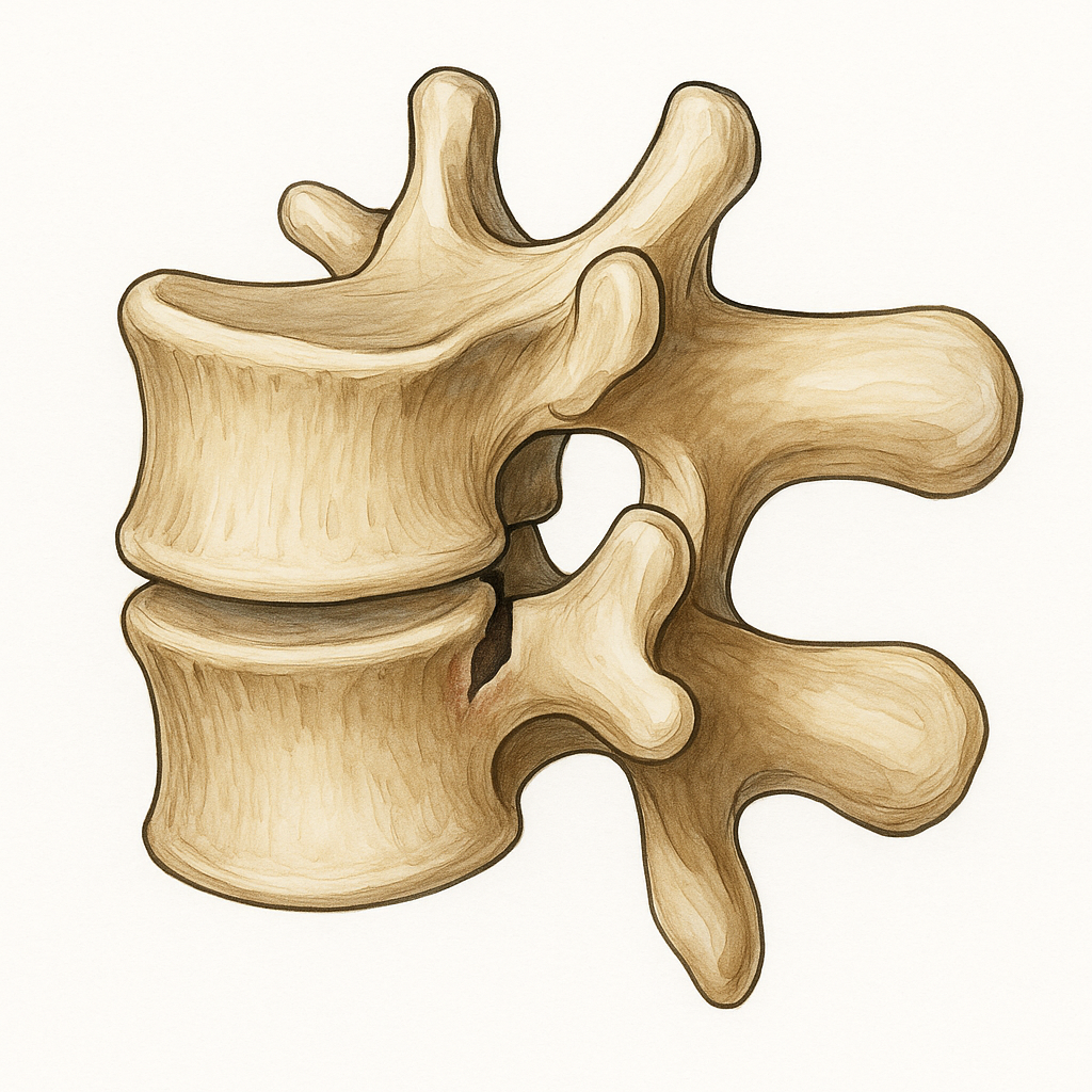 Defecto en pars interarticularis - espondilolisis